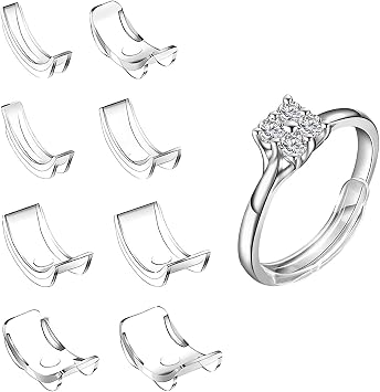 LICQIC Ring Size Adjuster for Loose Rings, Design C, 8 Pcs