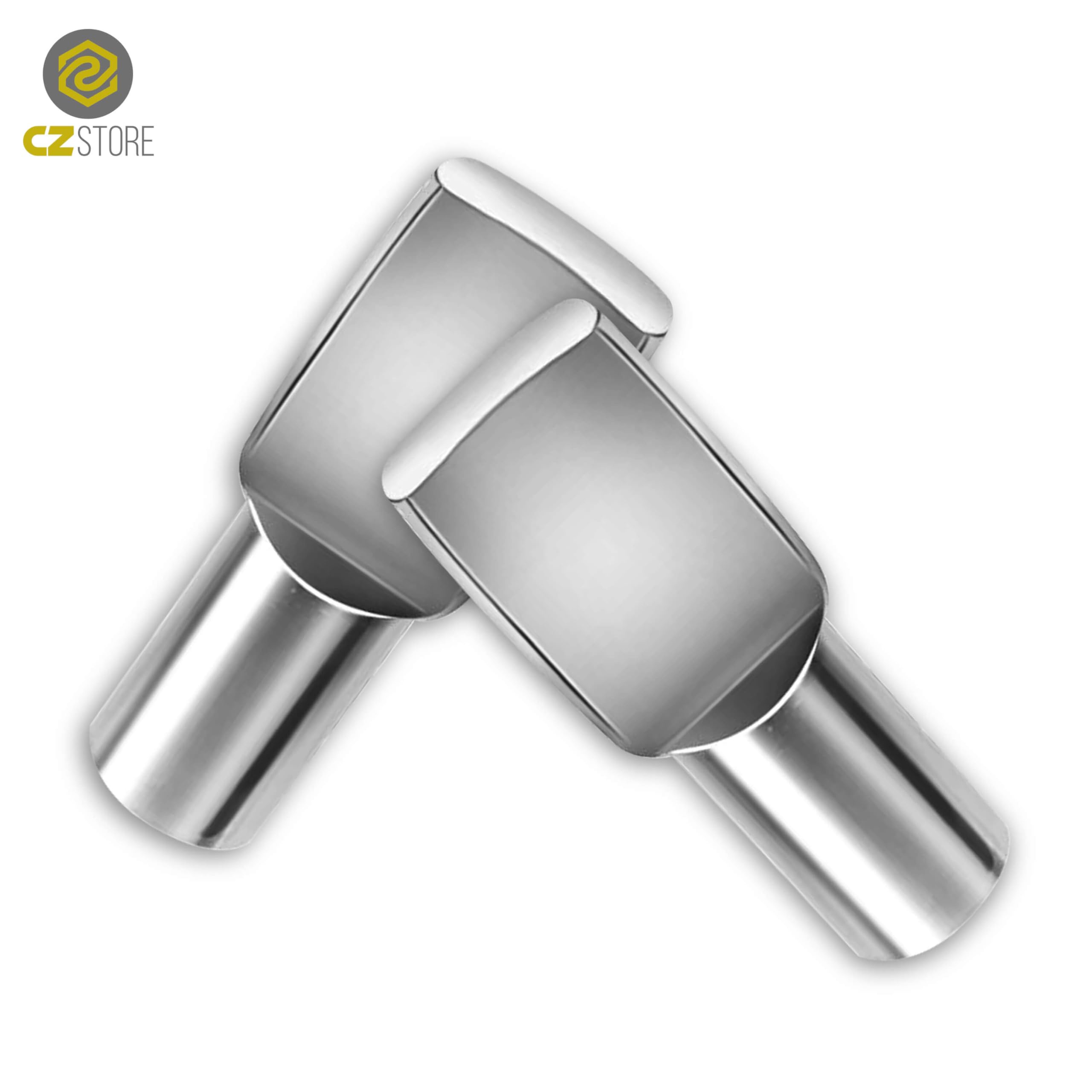 Perni di Supporto per Mensole e Scaffali -✮GARANZIA A VITA✮- Tasselli Metallici 5mm Reggi Mensola - Pioli per Mensola, Scaffalatura, Libreria, Mobili - Confezione da 100 con Valigetta