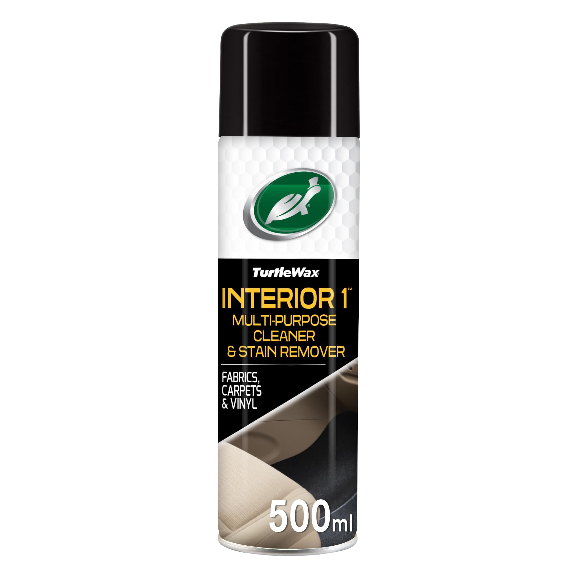 Turtle Wax 52816 Interior 1 Multi Purpose Car Seat Cleaning, Stain & Odor Removal Spray 500ml