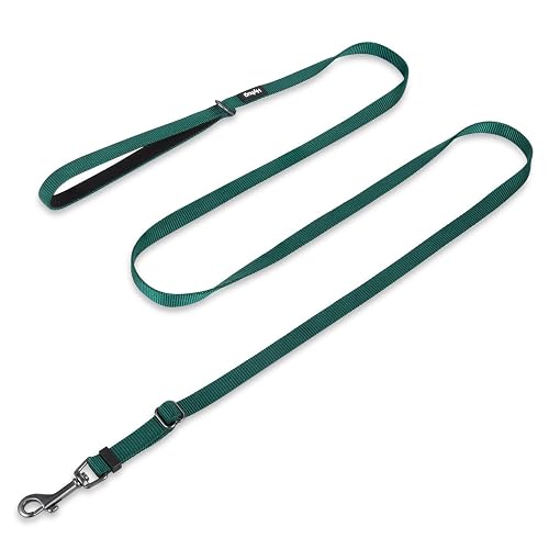 Correa de Longitud Ajustable con Nylon Duradero y manija Forrada de Neopreno súper Suave para Perros Uso…