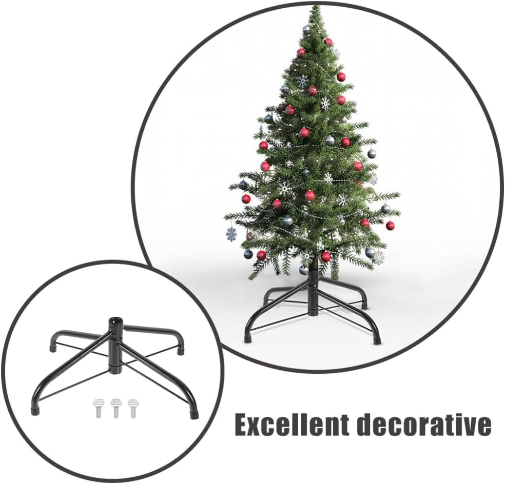 Veemoon 2pcs Christmas Tree Stand Artificial Tree Holder Stable Support Easy Installation Smooth Surface for Christmas Decor