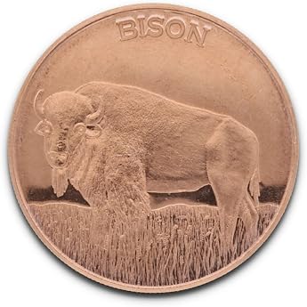 1 Ounce AVDP .999 Fine Copper Bison