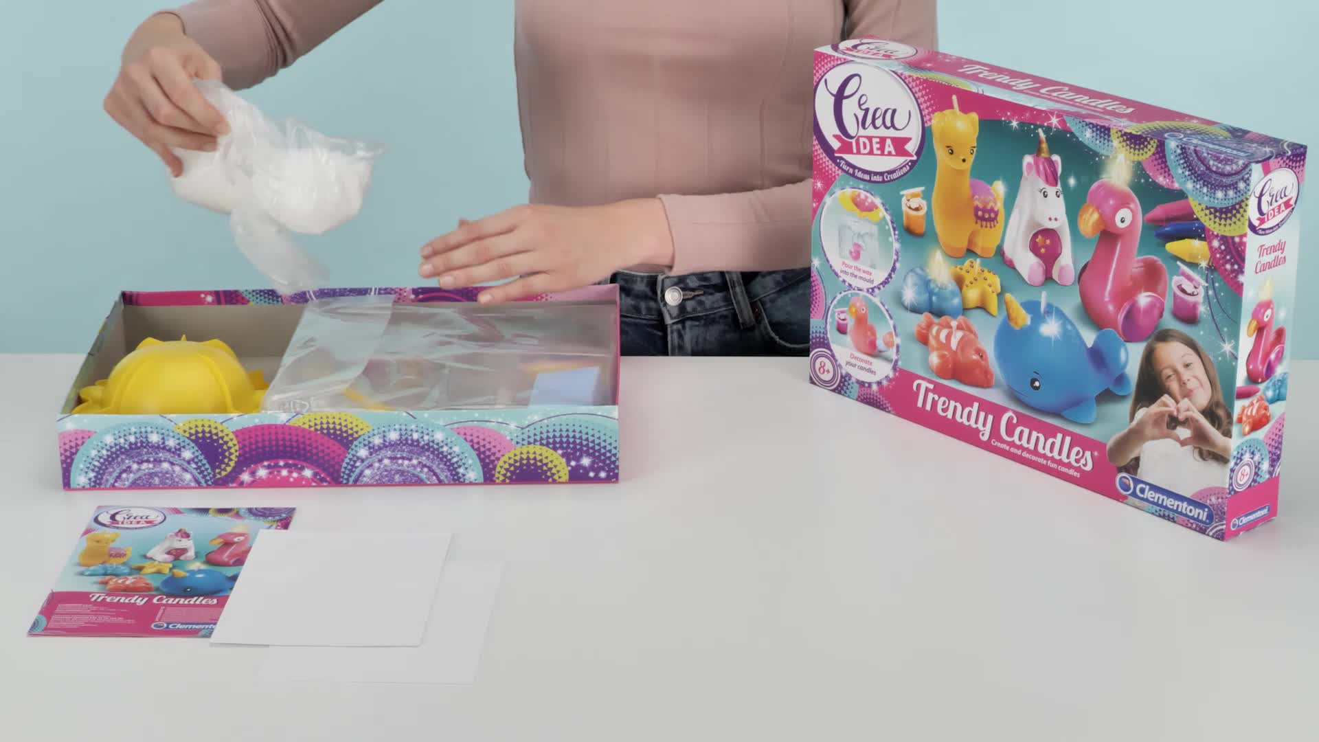 Clementoni - Crazy Chic - My Neon Colour Charms creatief spel, kleur meerkleurig, 7-10 jaar, 18583