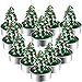 12 Pieces Christmas Tealight Candles Handmade Delicate Santas Snowman Acorn Tree Candles for Christmas Home Decoration Gifts (Style I)