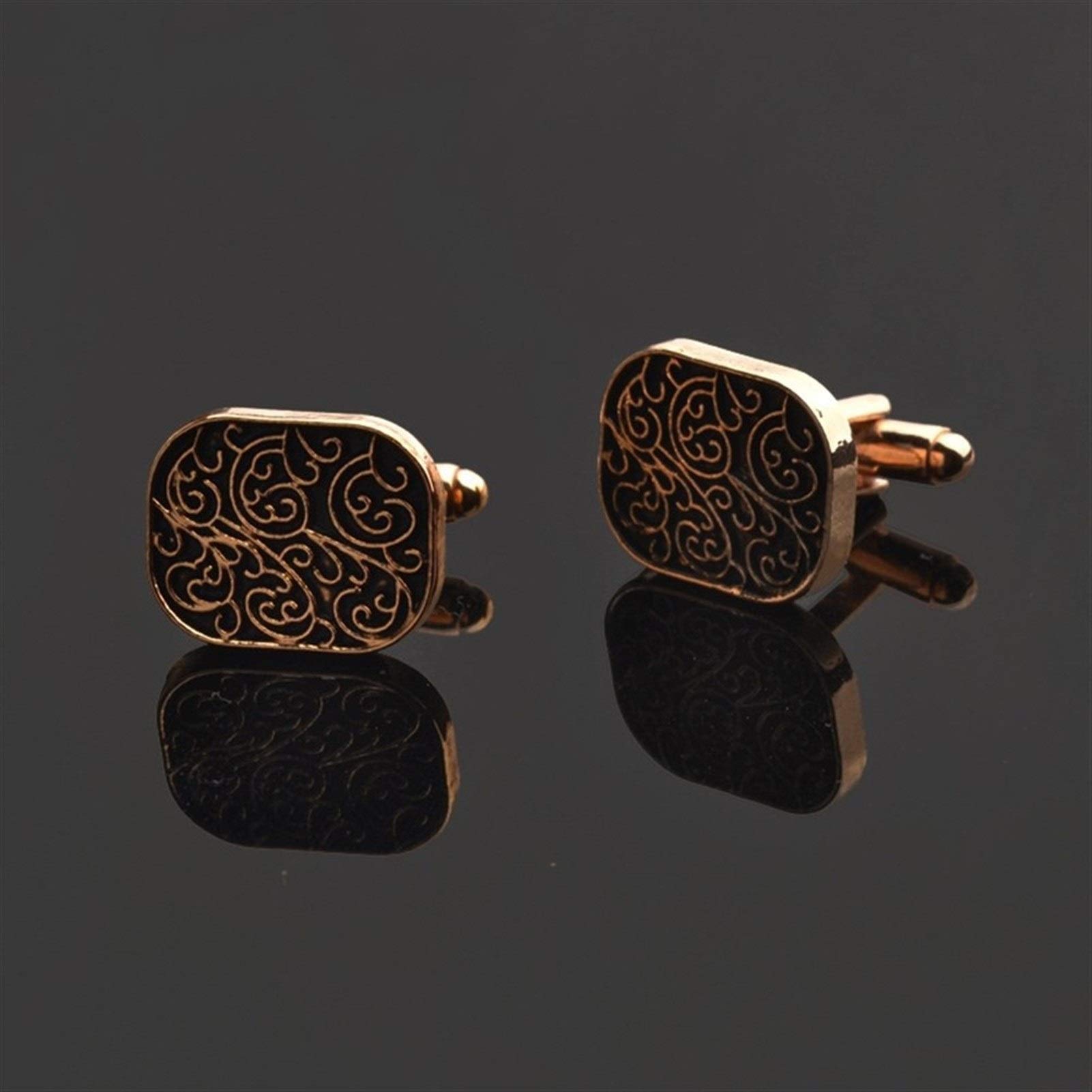 Camicie da Uomo Gemelli Collezione Accessori Uomo Carving Gemelli per Uomo Gemelli Casual (A Gold Lines)