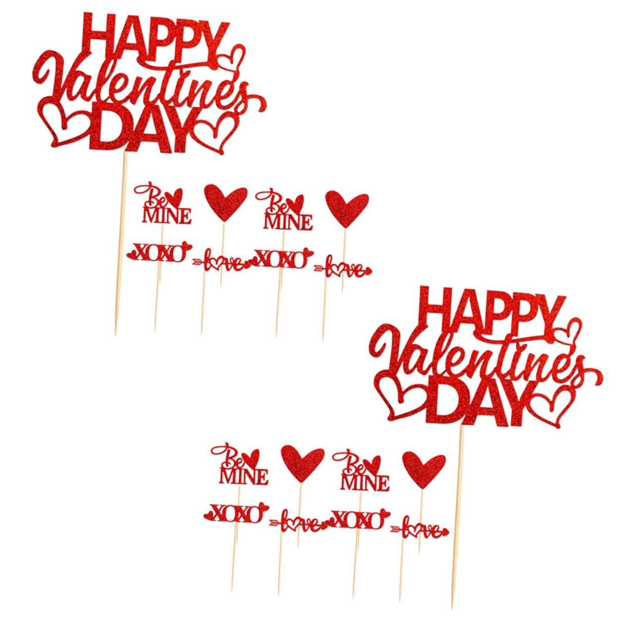 Abaodam 200stücke Valentinstag Kuchendekorationen Herz Cupcake Topper Romantische Dessert Picks Für Hochzeiten Und Valentinstag Feiern Hochwertigem Für Festliche Anlässe