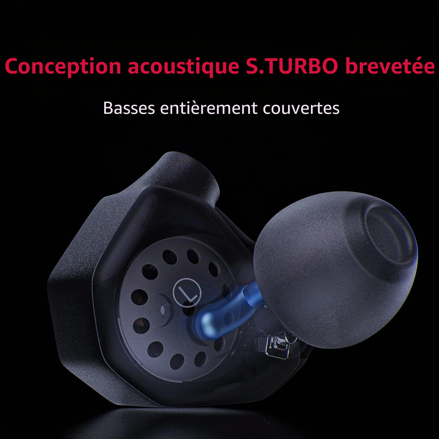 FIIO FH7S Écouteurs Intra-Auriculaires Haute Performance 1DD+4BA Technologie Hybride IEM Écouteurs avec Prise 3,5/4,4 mm