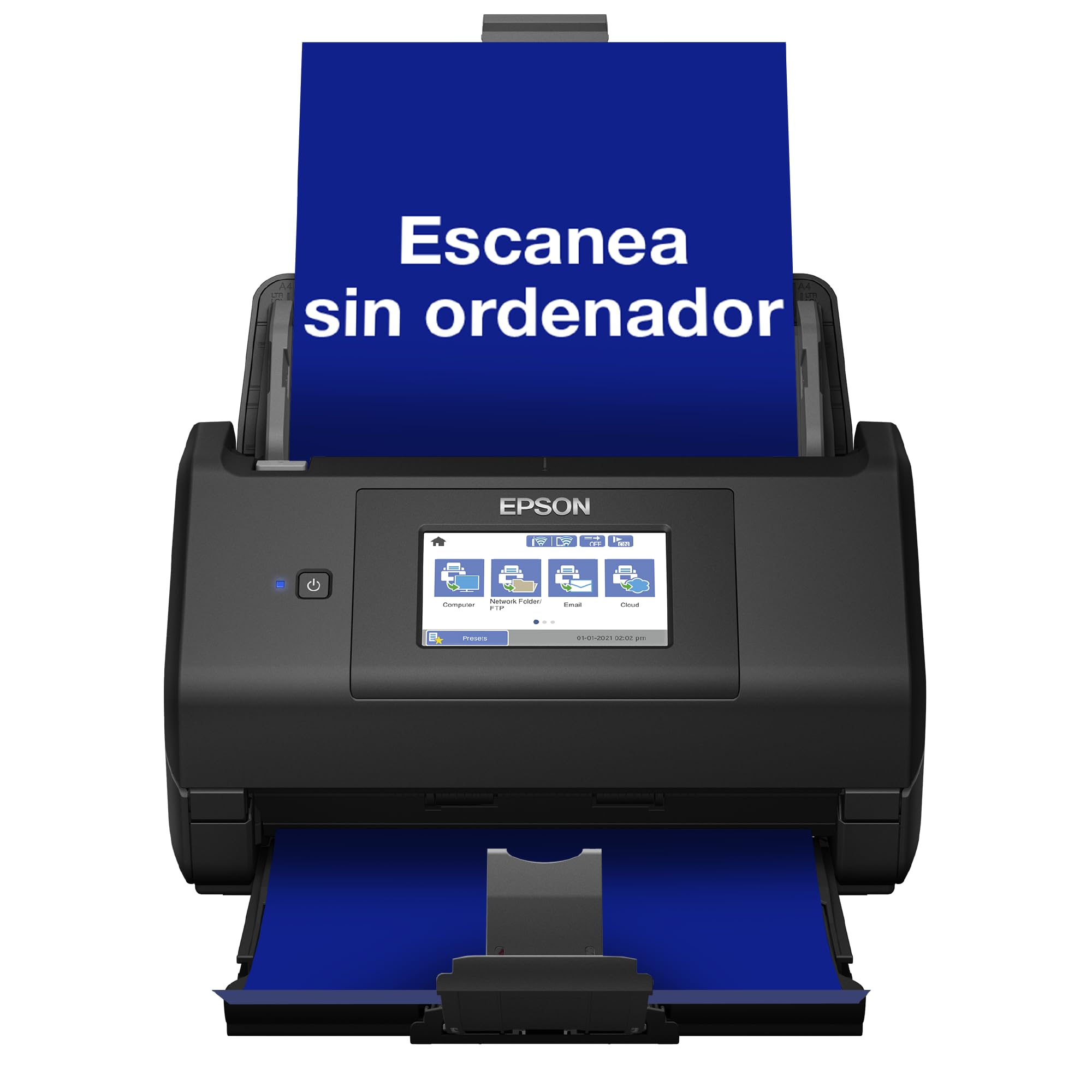 Epson - Workforce ES-580W, escáner de Documentos (sin PC, 35 páginas o 70 fotogramas por Minuto, hasta A4, escaneo a Doble Cara de una Sola Vez, orientación automática)