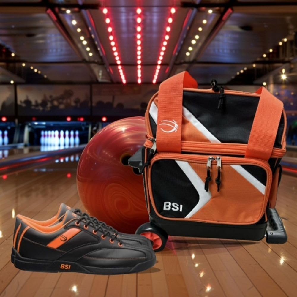 BSI Mens Sport Shoe - Lightweight Leather Bowling Shoes with Smooth Slide Sole for Men - Image 3