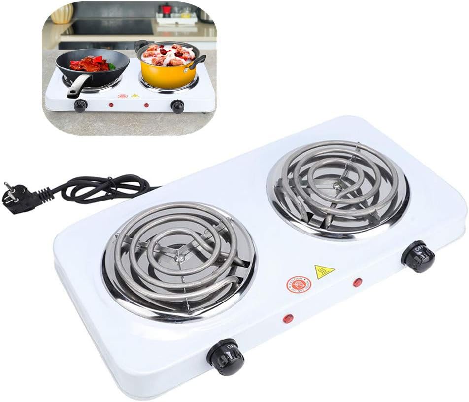 piastra riscaldante a doppio bruciatore