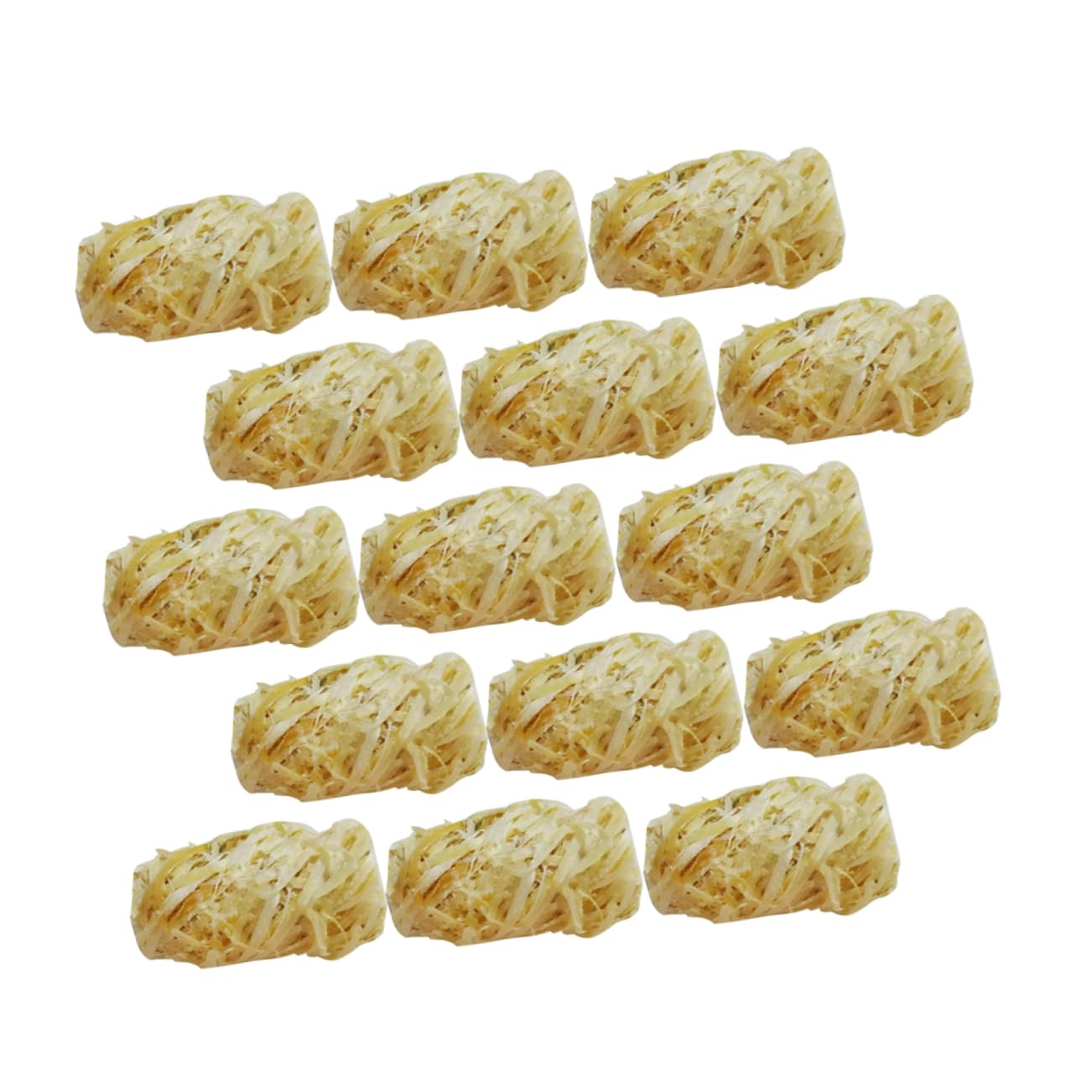 POPETPOP Wood Firelighters Carbon Wax 50pcs Firelighters for Campfires Grill Barbecue Waterproof Easy to Use