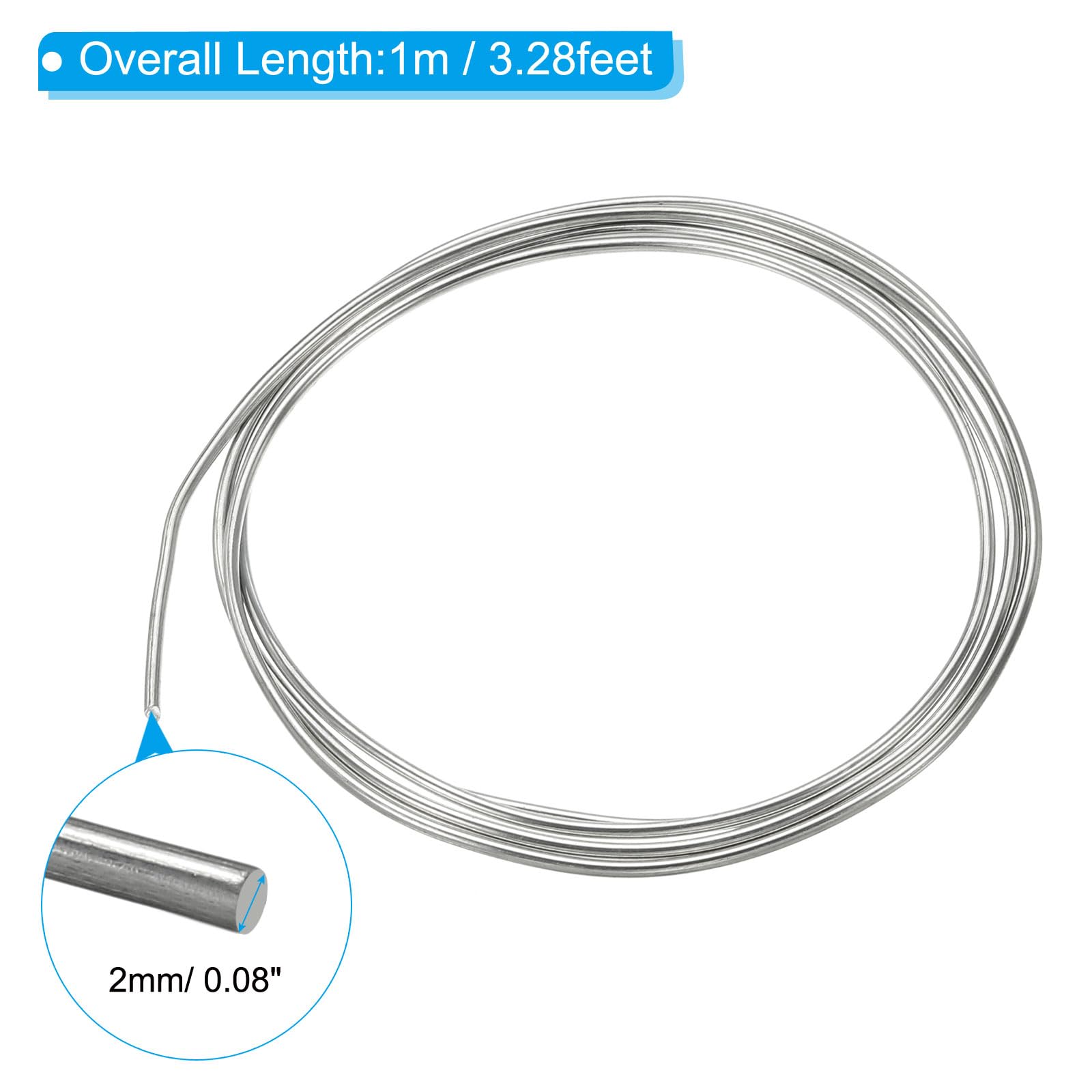 Filo Di Zinco Puro 99,99% - 2mm X 1m Per Bonsai, Fai Da Te E Decorazioni - Foto 6