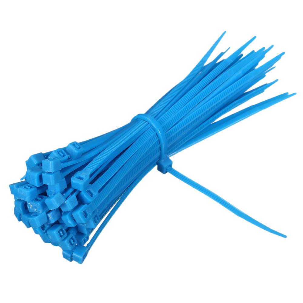 Ukcable-Ties Blue Cable Ties 100Mm X 2.5Mm Nylon Zip Tie Wraps - (Pack Of 1000)