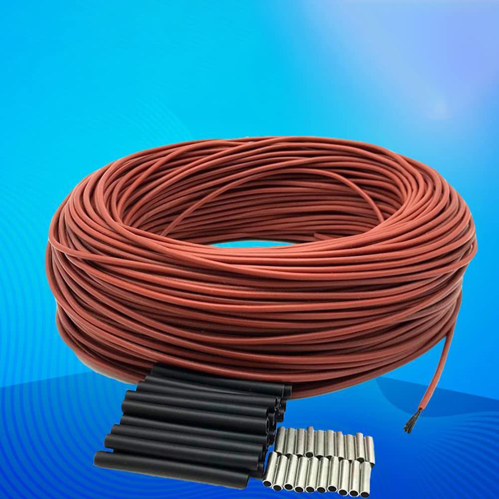 SPORTARC Câble de chauffage au sol, 12 K, 33 ohm/m, fibre de carbone, câble de chauffage radiant infrarouge pour sol chaud