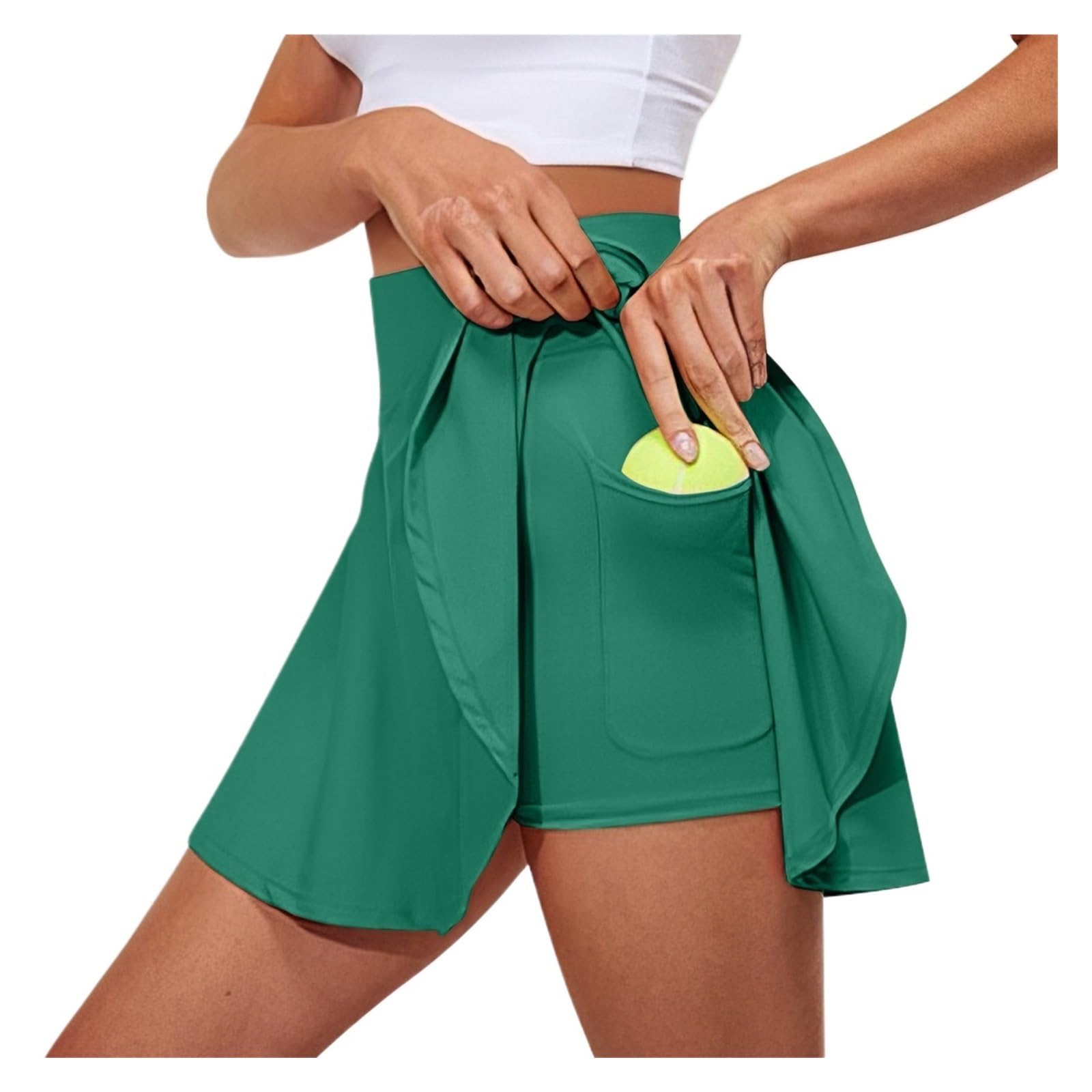 Gonna da Tennis Gonne Corte estive da Donna Sprint Fitness, Foderate ad Asciugatura Rapida, a Vita Alta, minigonne, Pantaloncini
