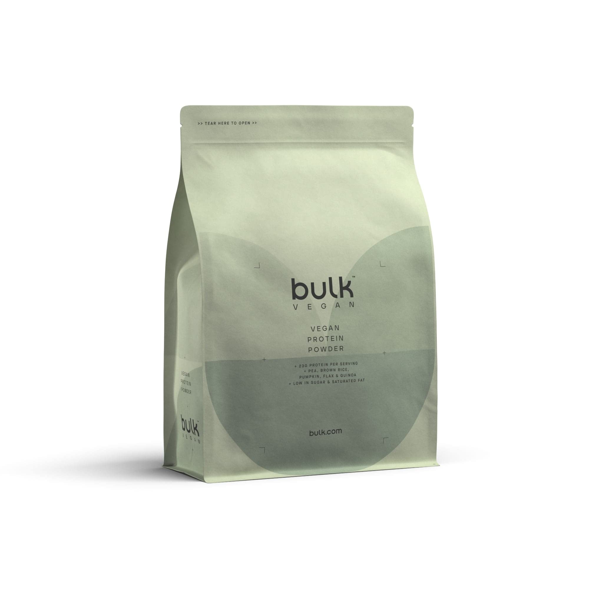 Bulk Proteína en polvo vegana, sabor a café con leche, 1 kg, 28 porciones