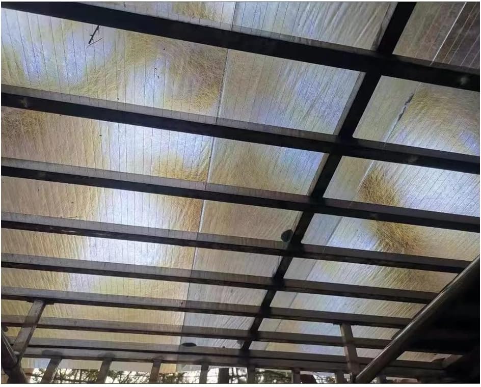 Polycarbonate Roofing Sheet, 0.8mm Glassfiber Panel Easy to Bend & Cut