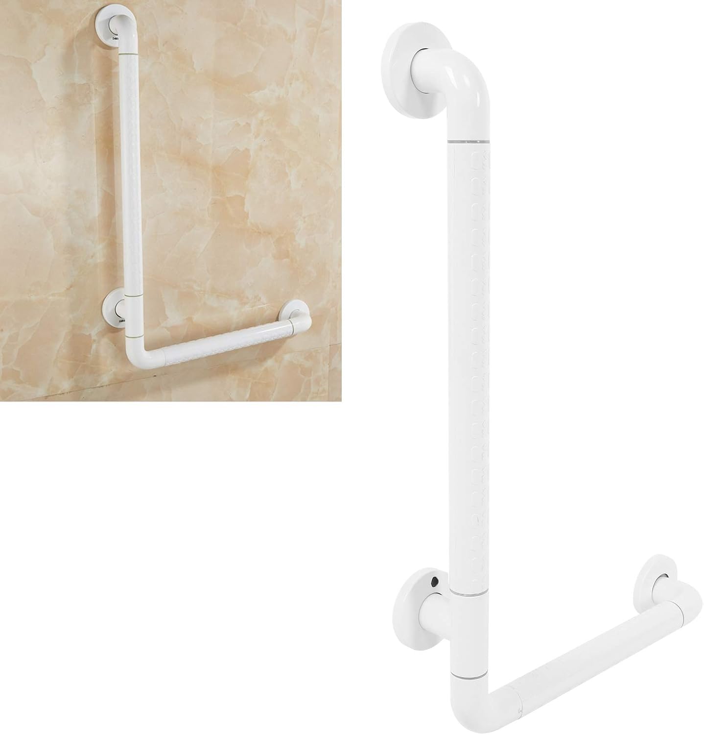 Gavigain Spa Bathtub Rail Safety Grab Bar, Anti Slip Grab Rails Shower Safety Handle Grab Bar Handles Right Angle Shower Hand Grip for Elderly Pregnant Women Children
