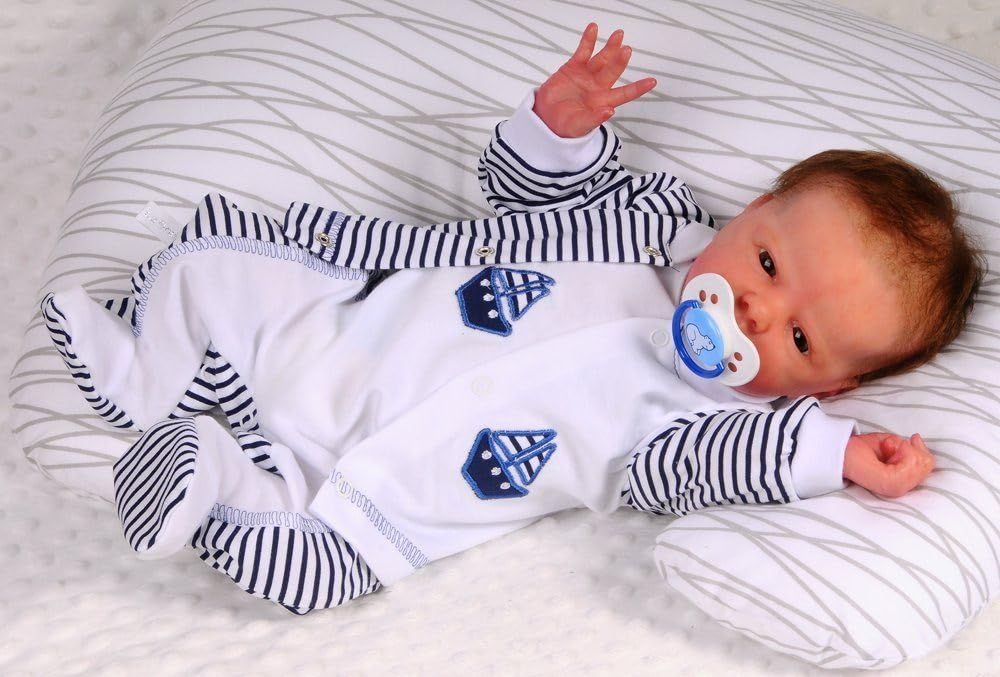 Strampler Jäckchen & Mütze Set Baby Anzug 3tlg 44 50 56 62 68 74
