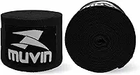 Bandagem Elástica Muvin 5 Metros Com Fechamento em Fecho de Contato e Alça Para Polegar - Atadura de Proteção Para Mãos e Punhos - Faixa de Boxe - Muay Thai - MMA - Artes Marciais - Treino - Unissex