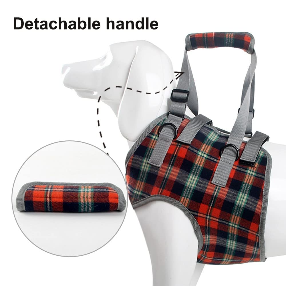 Harnais de Levage pour Chien,Support de Levage de Chien avec Poignée pour Pattes Avant,Sangles Réglables pour Chiens Âgées Handicapées Récupération Et Marche