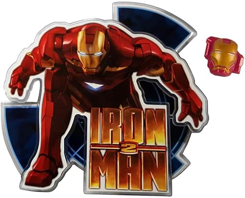 Da rienda suelta a tu superhéroe interior con el kit de decoración de pasteles de Iron Man 2 juego completo de decoración de pasteles con adorno,
