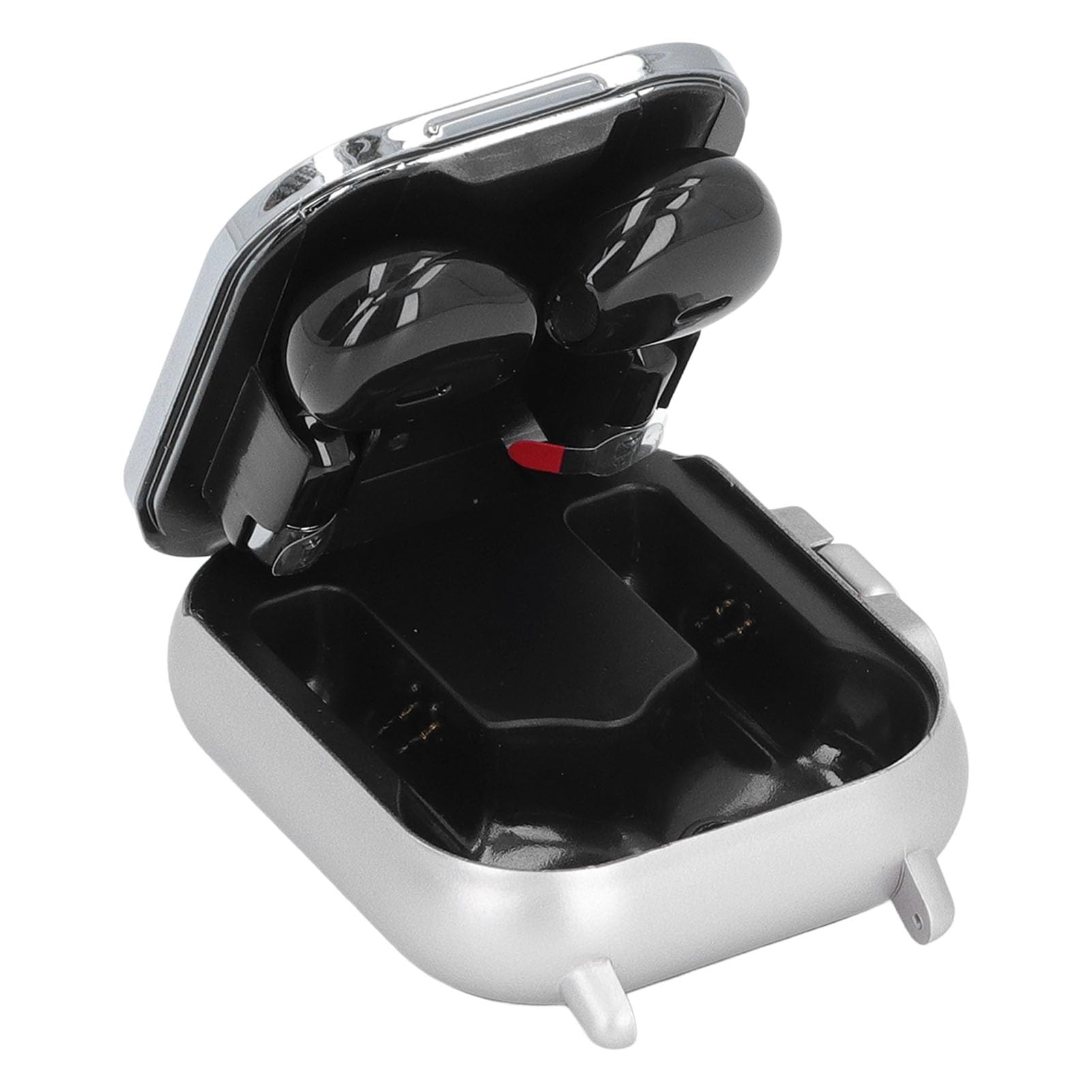 Jectse Montre Intelligente avec écouteurs, Montre de Sport NFC 2 en 1, Montre de Fitness avec écran TFT de 2,01 Pouces, Prend en Charge la Notification de Messagerie, (Coque argentée