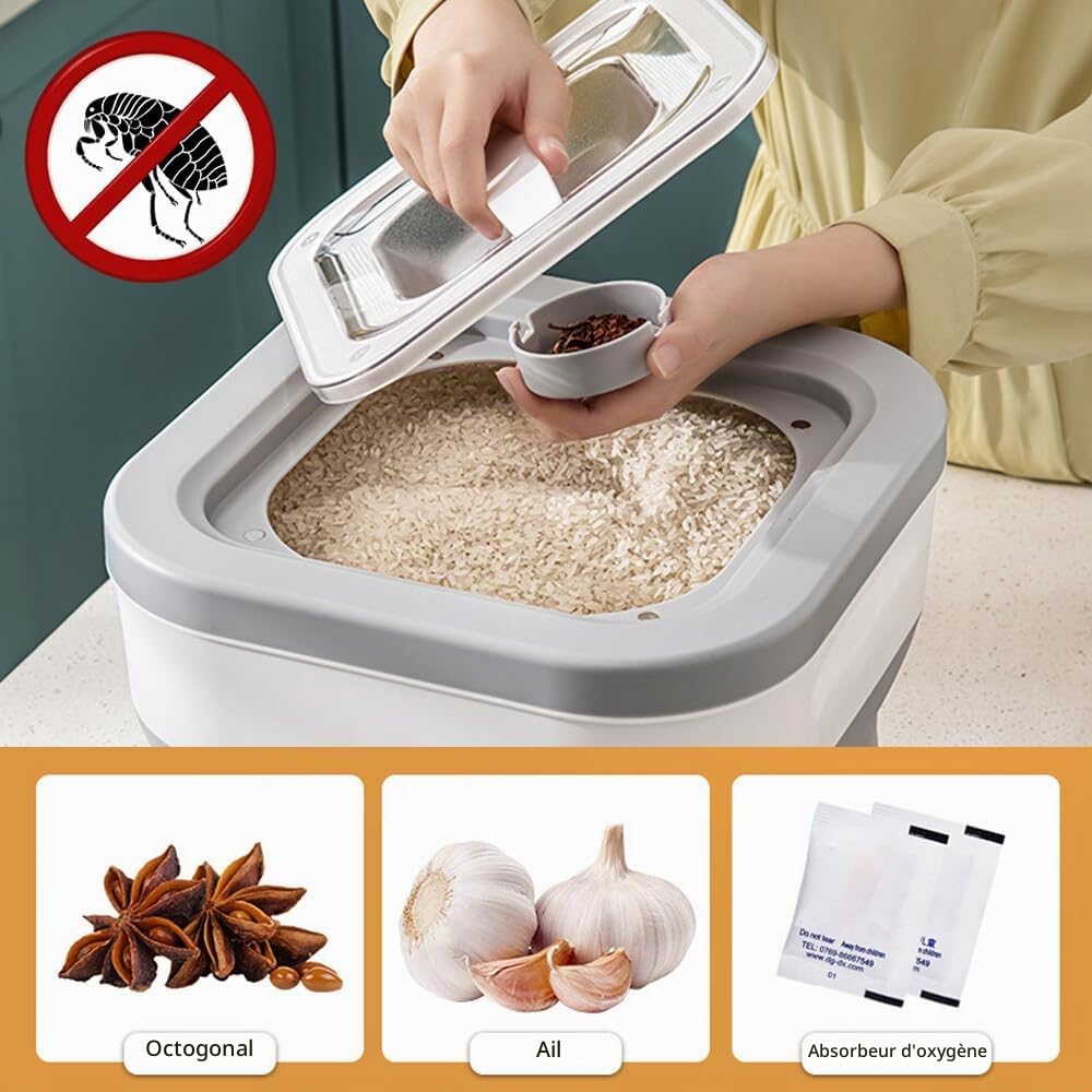 boite croquette chien, conteneur croquettes chien, 10L boîte à aliments pour chiens, Bac à aliments pour animaux bien refermable Peut contenir des aliments pour animaux