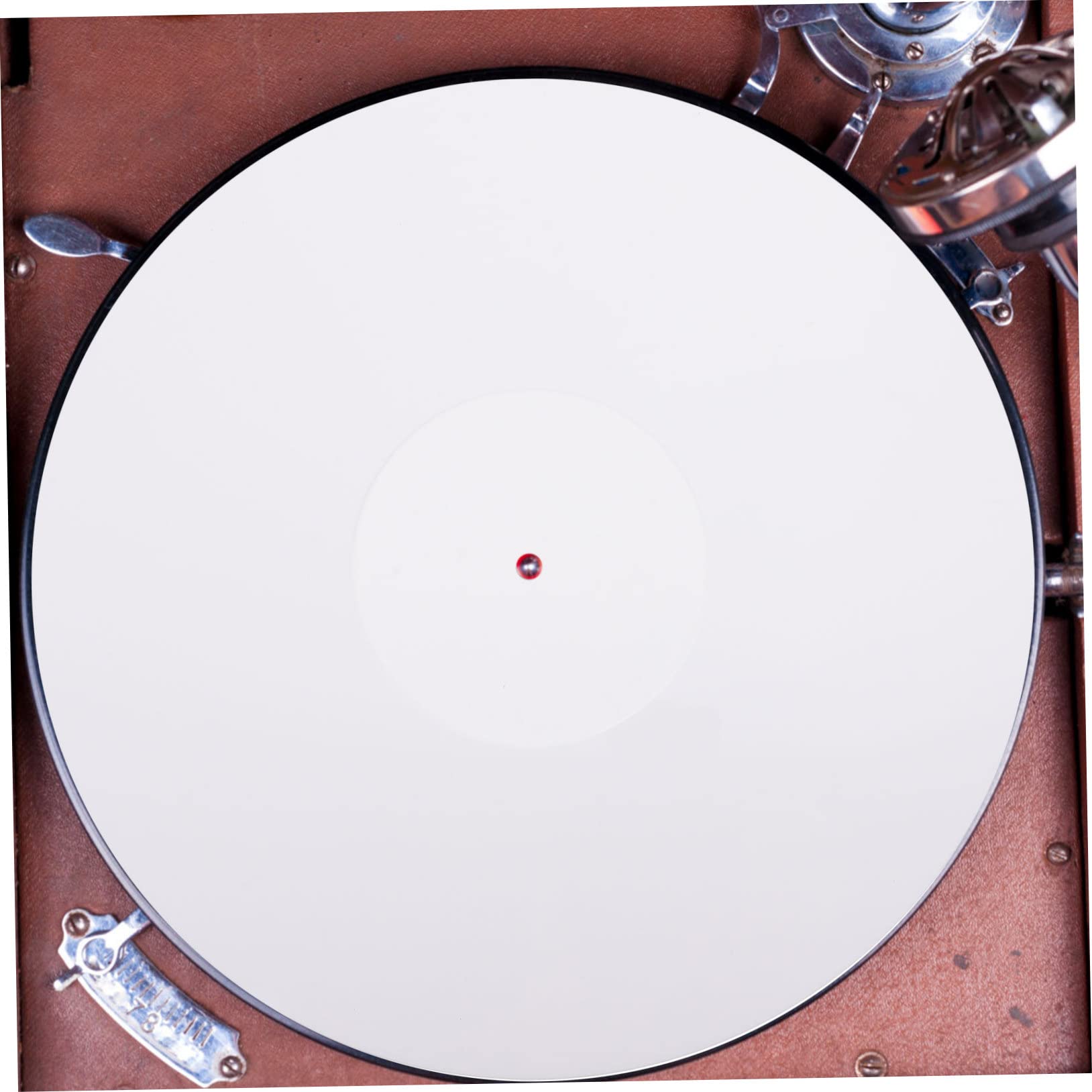 Tappetino per Dischi in Acrilico 3mm 12 Pollici Bianco | Giradischi e Record Player, Cuscinetto Protettivo per Vinile, Accessorio Singolo
