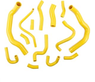 Admisión Tubo De Entrada 15 Uds Manguera Radiador Silicona Refrigerante para Mini para Cooper S MK1 R52 R53 1,6 Supercargado 2001-2006 2002 2003 2004 2005 RHD (Color : Amarillo)
