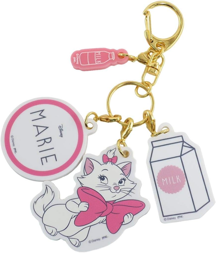 おしゃれキャット マリー 3連アクリルキーホルダー キーリング リボンシリーズ ディズニー おもちゃ雑貨 おもちゃ Amazon