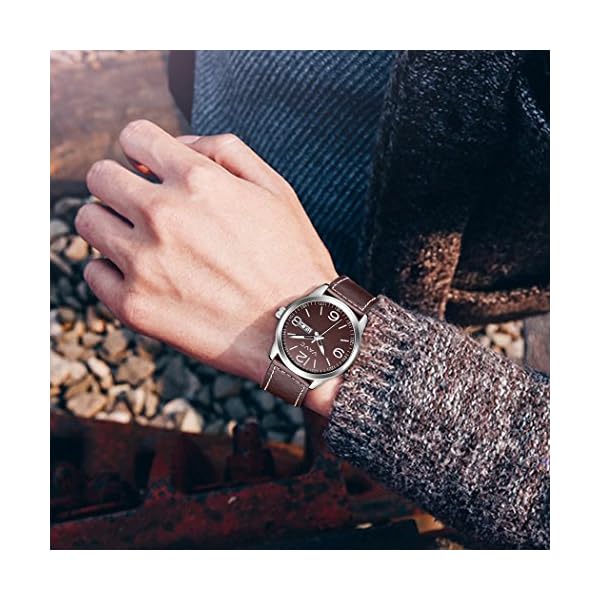 VAVC Men's Watch Black Leather - Image 5