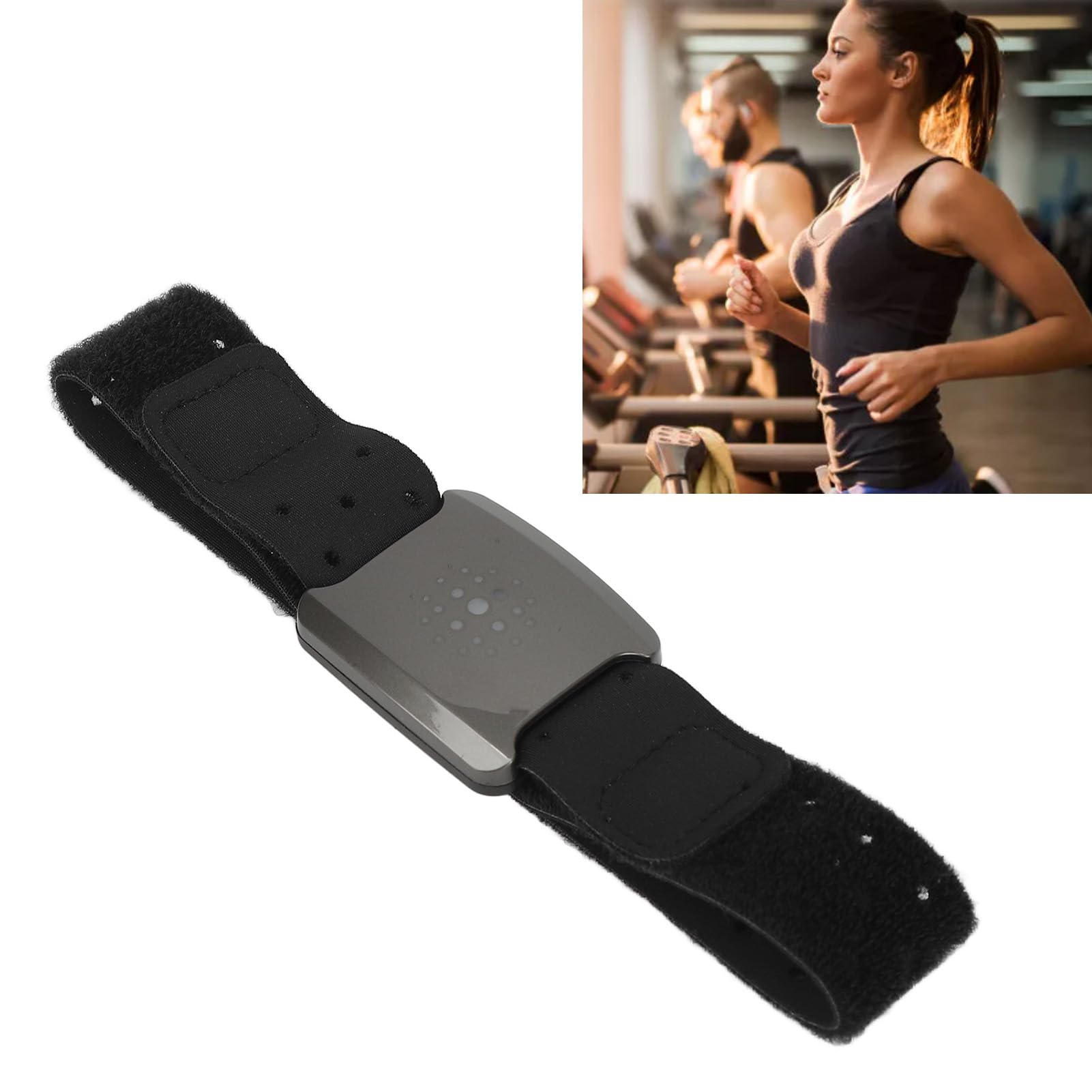 Brassard de capteur de fréquence Cardiaque Optique SustVita avec Suivi avancé, Mesure Les Calories brûlées, Conception classée IP67, Brassard de Moniteur de fréquence Cardiaque