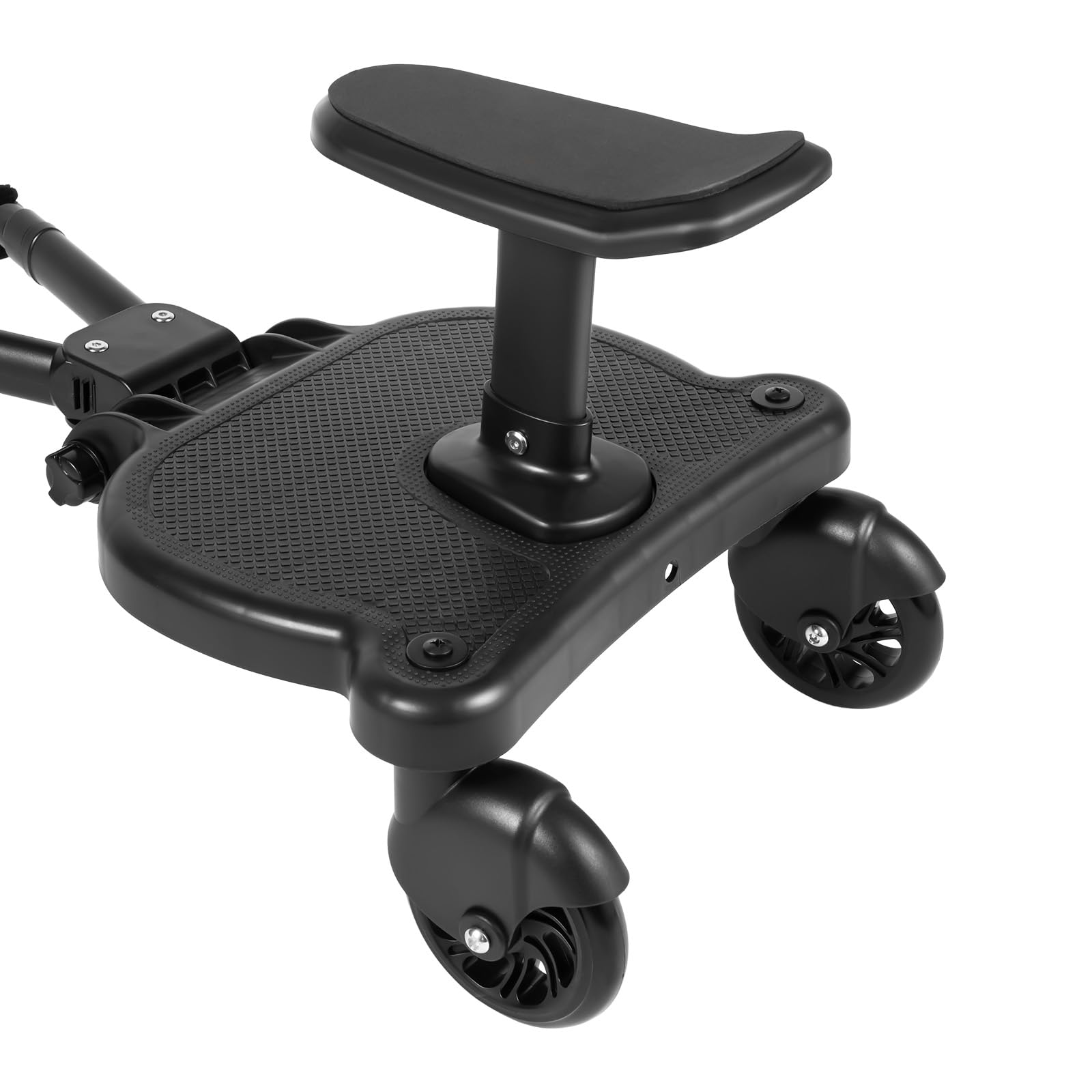 Accessori universali per passeggino, per tutti i passeggini Kiddy con sedile, universale, con pedana, design a due ruote a 360°, disponibile per tutti (nero), Nero , 1, Tavola universale