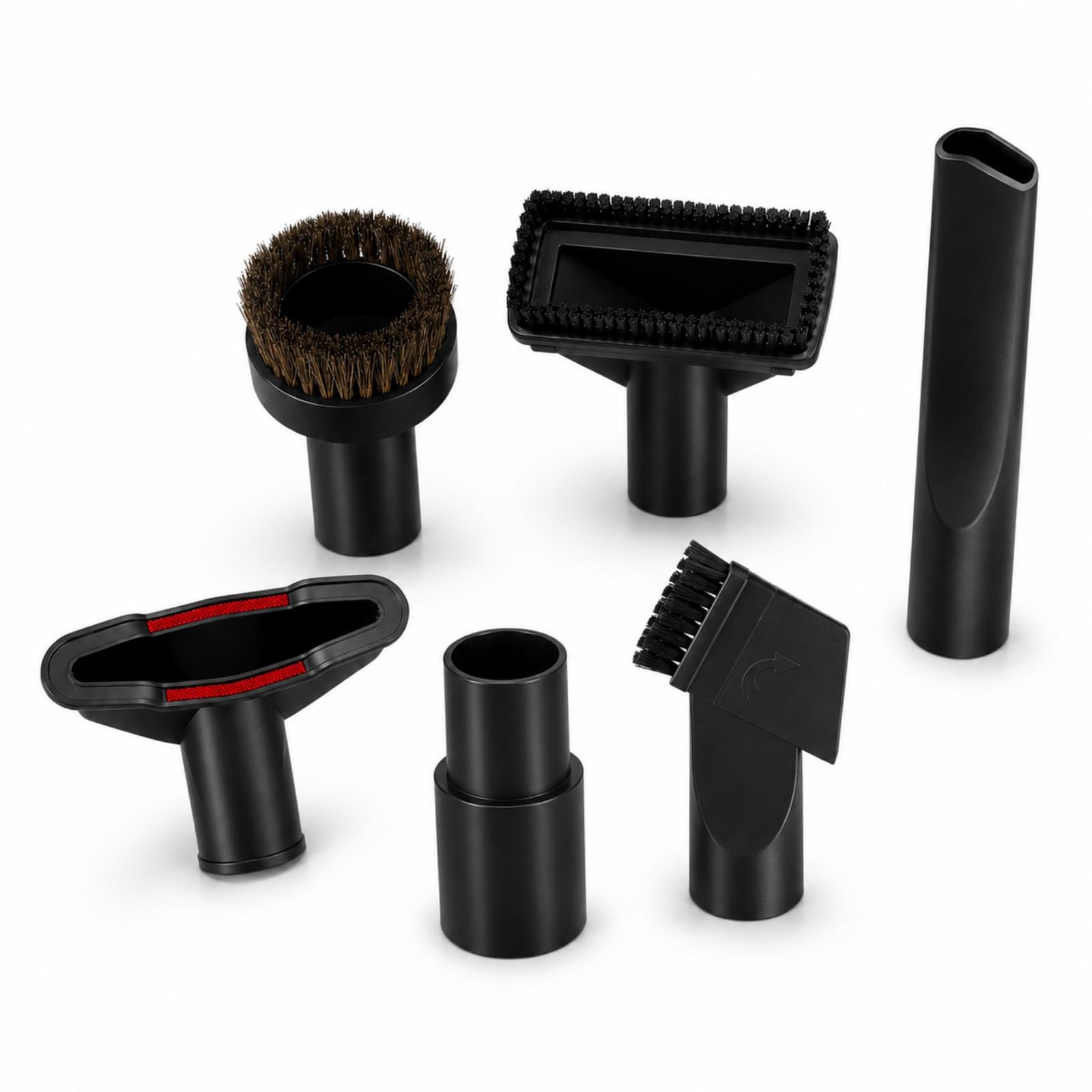 Staubsauger Zubehör Set für Eureka 955A CompleteClean 2012-2013 | 6/9 Teile Set | Universal Adapter | Fugendüse | Rosshaarbürste | Für Auto Sofa Tierhaare | Für Viele Staubsauger Aufsätze