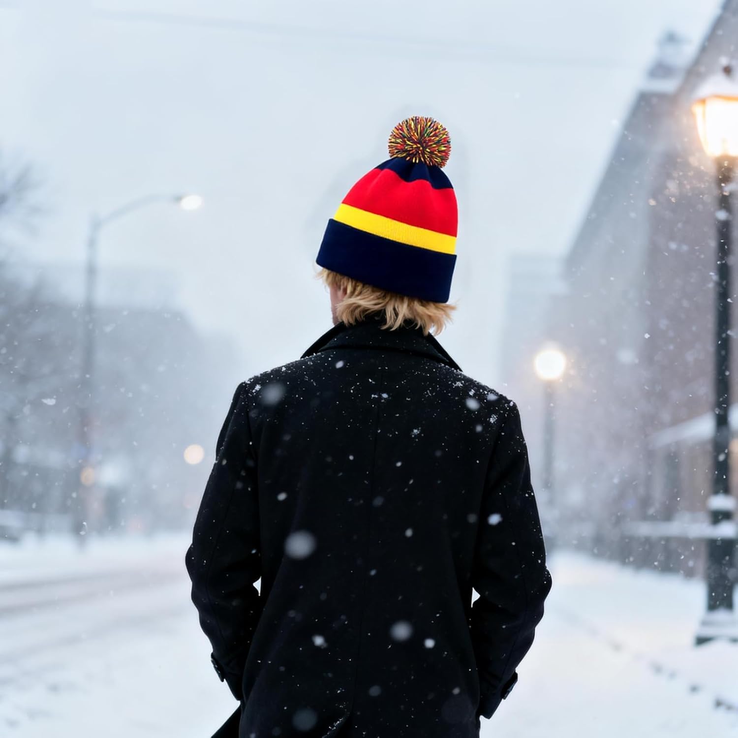 National Soccer Team Beanie - Fashion Knit Pom-Pom Hat Soft Headwear Cuffed Winter Hat Sport Fans Gift for Men Women - Image 4