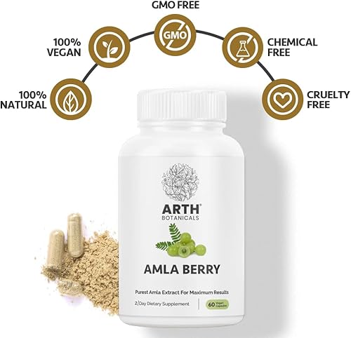 Miniatura 4 de Cápsulas de extracto de bayas Amla  para la digestión y un sistema inmunológico fuerte  60 cápsulas veganas para una máxima absorción  100% a base