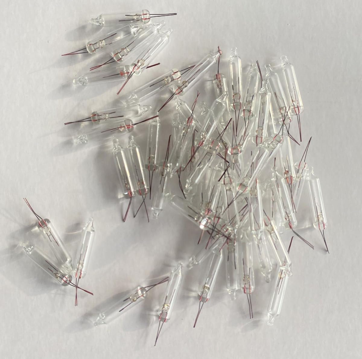 12 Volt Mini Christmas Replacement Bulbs for Incandescent String Lights, Pinched Base, 0.96 Watt, 80 mA (10)
