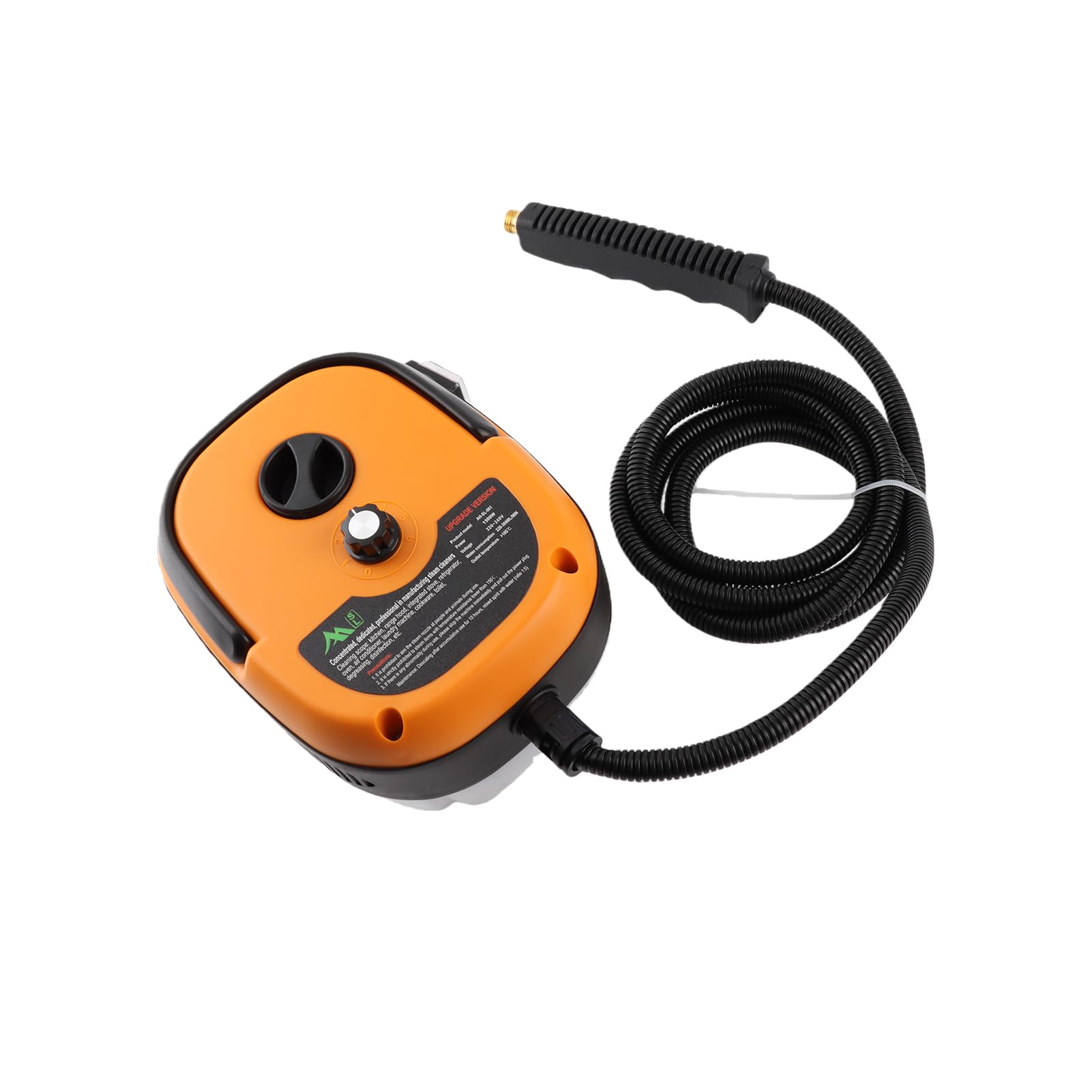 Limpiador de Vapor de Mano portátil de 2500 W, máquina de Limpieza a Vapor presurizada de Alta Temperatura con Cabezales de Cepillo para Muebles de Cocina, baño y Coche