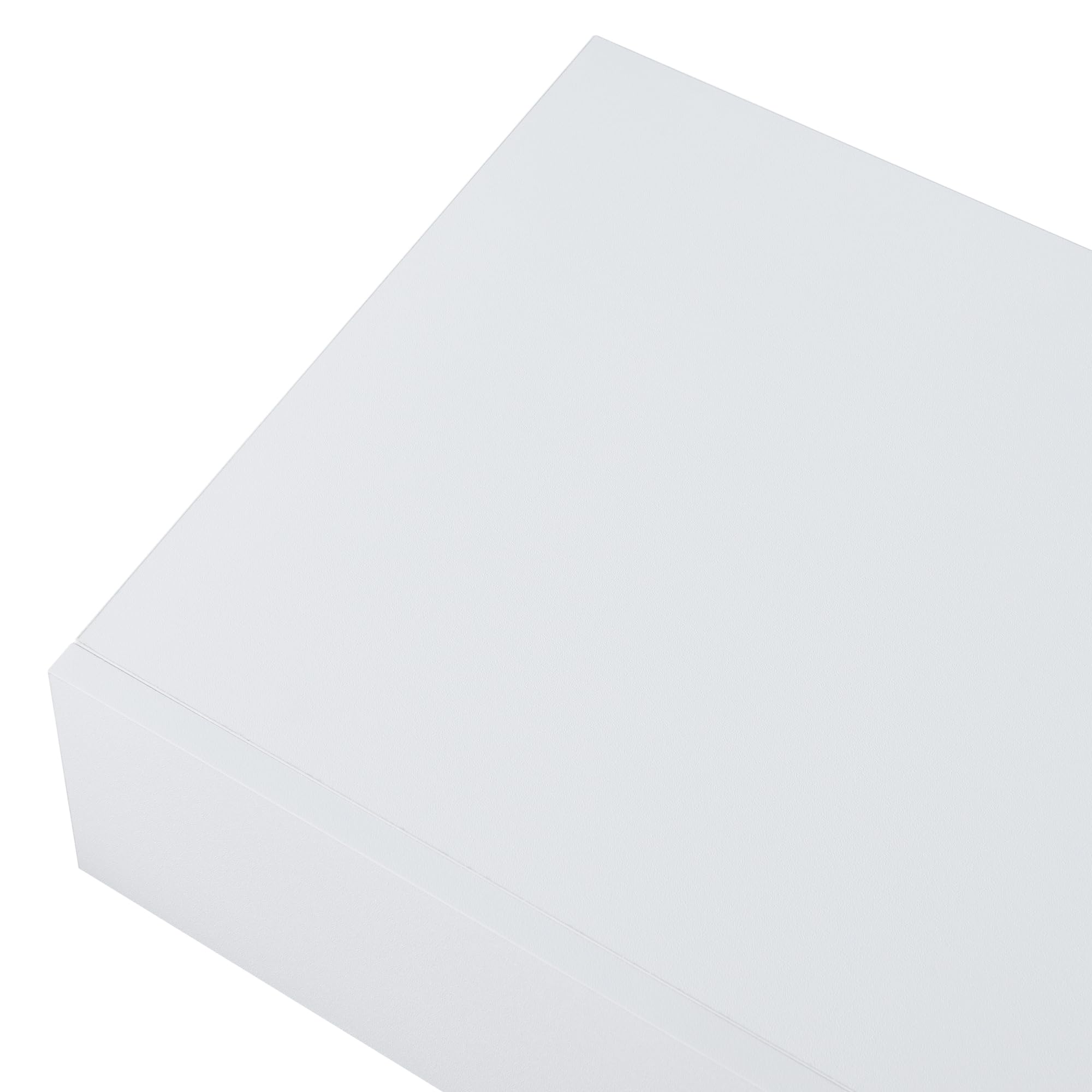 [en.casa] Mensola con Cassetto Consolle da Parete Mensola da Muro Comodino Sospeso con Cassetto 60 x 35 x 12 cm - Bianco