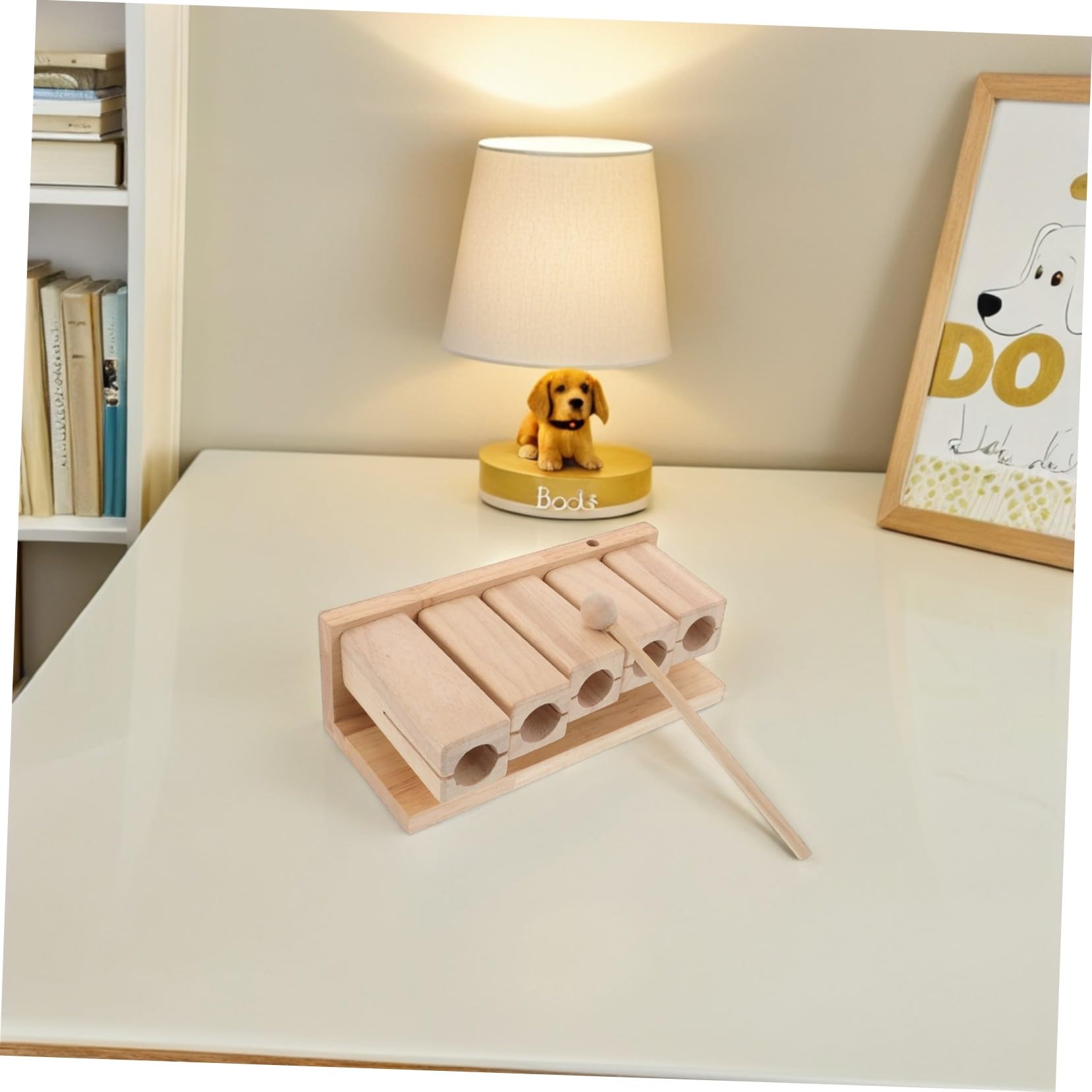 TOYANDONA Instrumento de Percusión de Madera Tonos con para Educación Musical Infantil y Adultos Bloque Rítmico Natural para Aprendizaje Temprano Hogar y Escuela