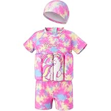 DivingBirds Toddler Floatie Swimsuit with Hat for Boys Girls, 1-6Y