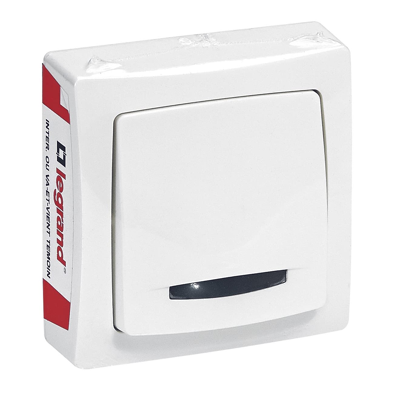 Legrand - Interrupteur ou va-et-vient témoin (voyant fourni) Appareillage Saillie - Blanc