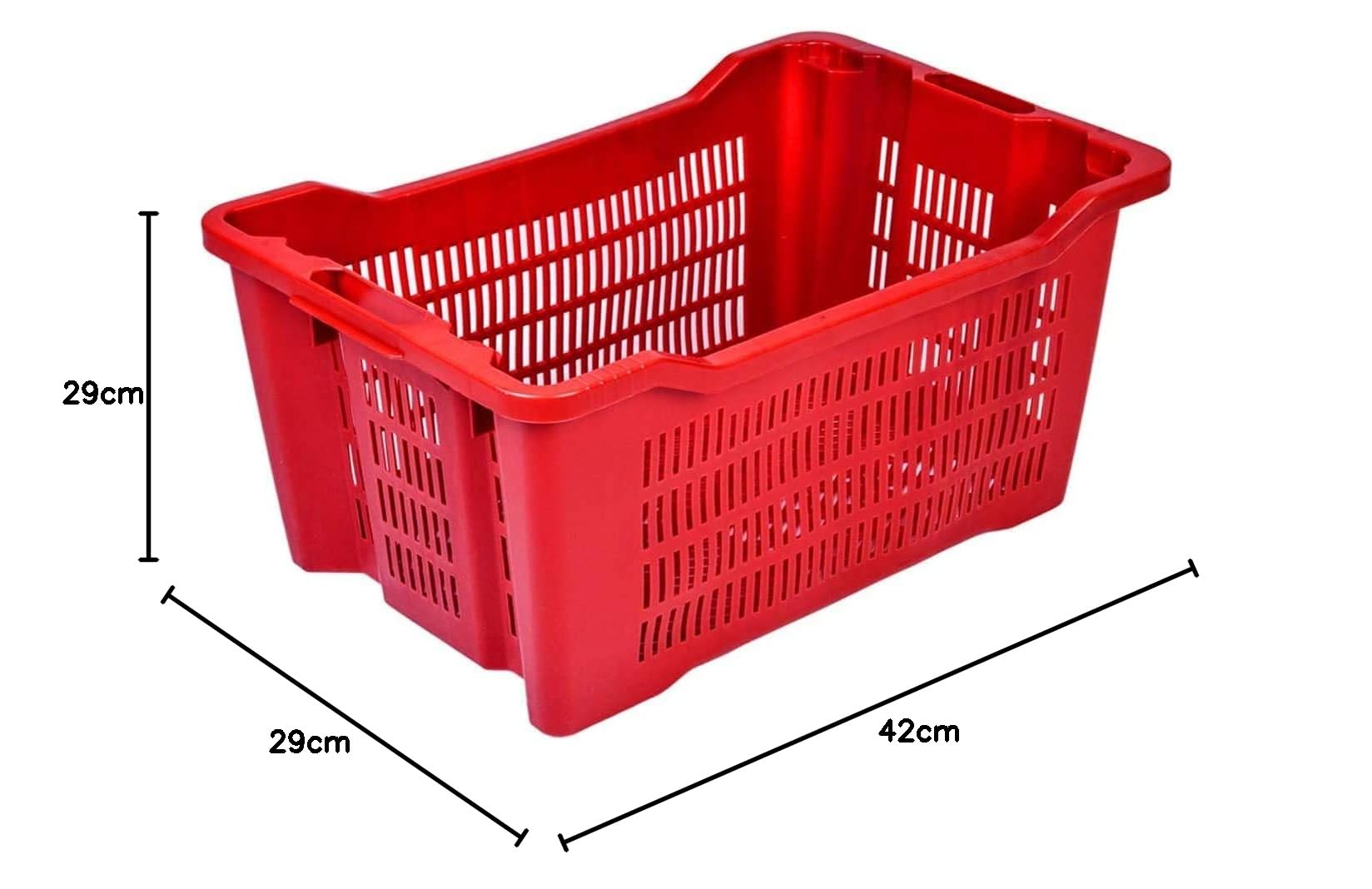 Cassette Agricole Impilabili 40 Litri Kg 25 Raccolta Olive Uva Pomodori