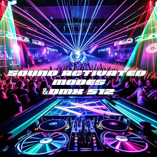Image of Laser Lights DJ Lights for Parties Pro 4 in 1 with Sound Activated & DMX Control DJ Laser Light Show RGBW & UV Beam Effect Stage Laser Light for Party Birthday Disco Bar Stage Live Show
