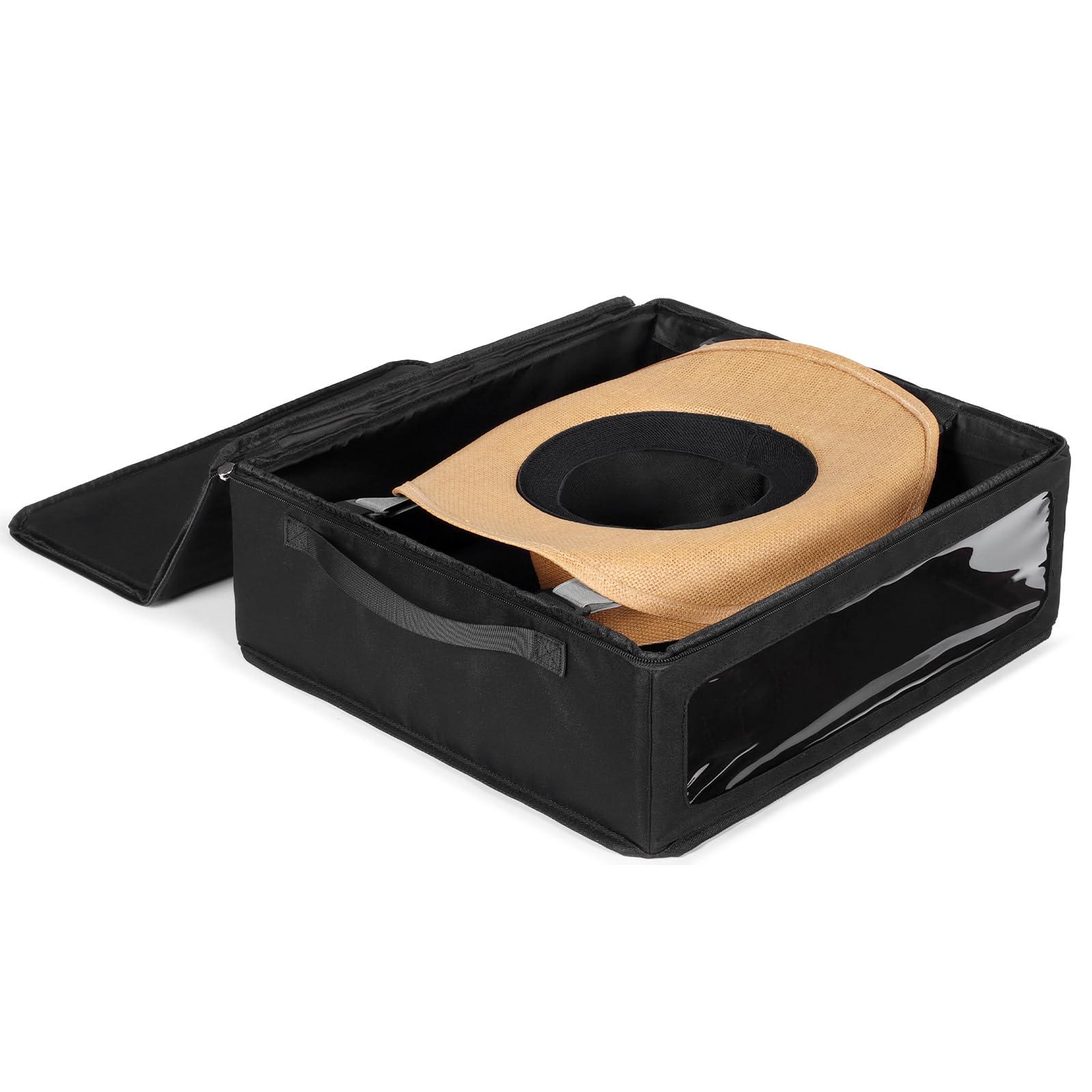 WOMACO Cowboy Hat Box for Hat Storage and Protection (Black, for 1-3 Hats)
| WOMACO Cowboy Hat Storage Case with Handle 