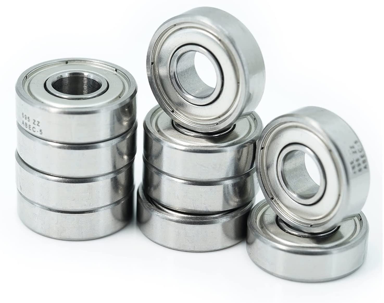 LHNBGTUIW 10PCS 695ZZ Bearing ABEC-9 5x13x4mm Miniature 695Z Ball Bearings 619/5ZZ EMQ 695 Z3 V3