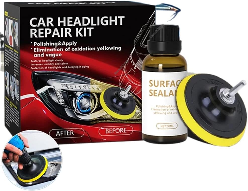 Car Headlight Restoration Polishing Kit Headlight Repair