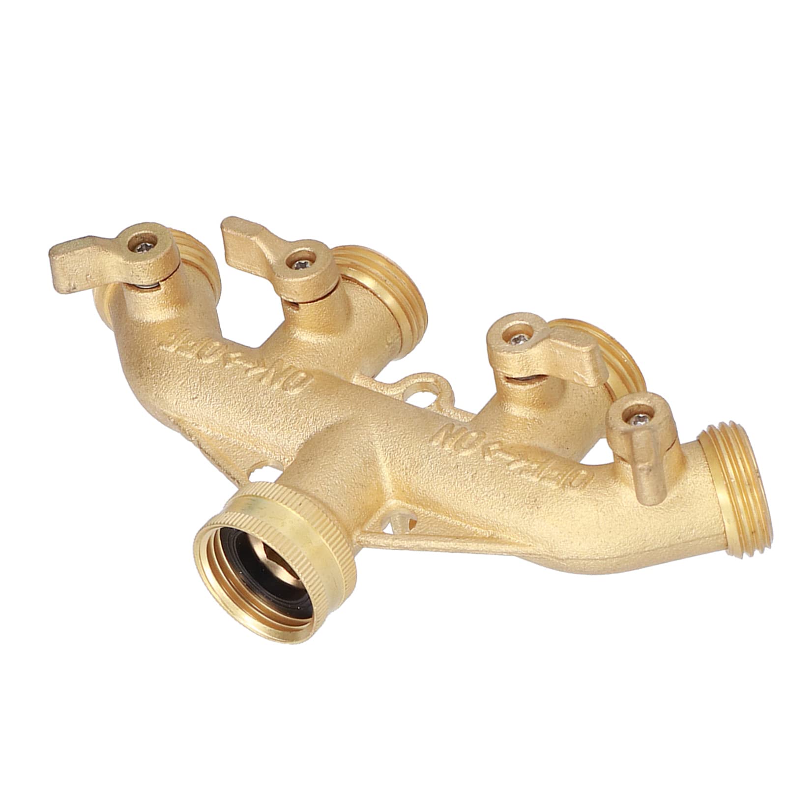 Sdoppiatore per tubo in ottone a 4 vie per accessorio per l'irrigazione del giardino
