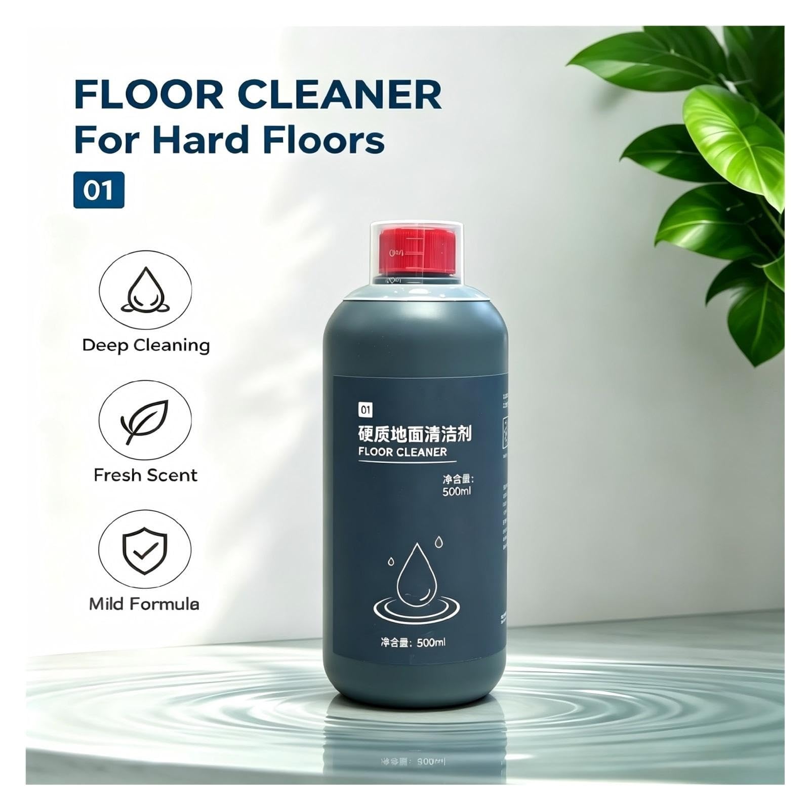 Detergente For Pavimenti Duri, 500 Ml, Compatibile Con Dyson Wash G1 V12 | Rimuove efficacemente le macchie, è delicato sulle superfici ed elimina gli odori sgradevoli(2 bottles)